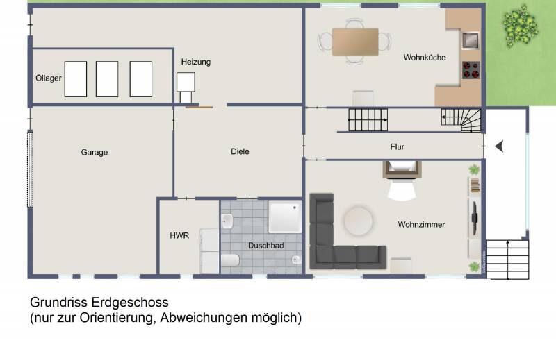 Grundriss EG, nur zur Orientierung