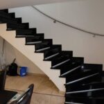 Treppe zum Obergeschoss, Ferienwohnung