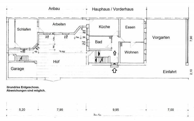 Grundriss, Erdgeschoss