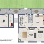 Grundriss EG, Hauptwohnung