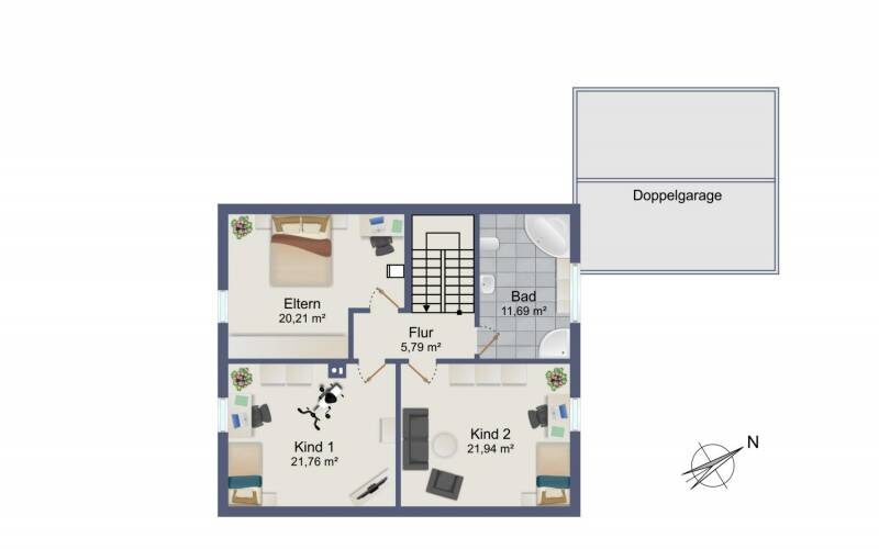 Grundriss Dachgeschoss